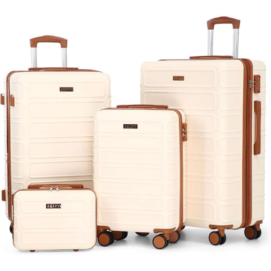 Expandable Hard Shell Luggage Set - 4 Parçalı Genişletilebilir ABS Seyahat Valizi
