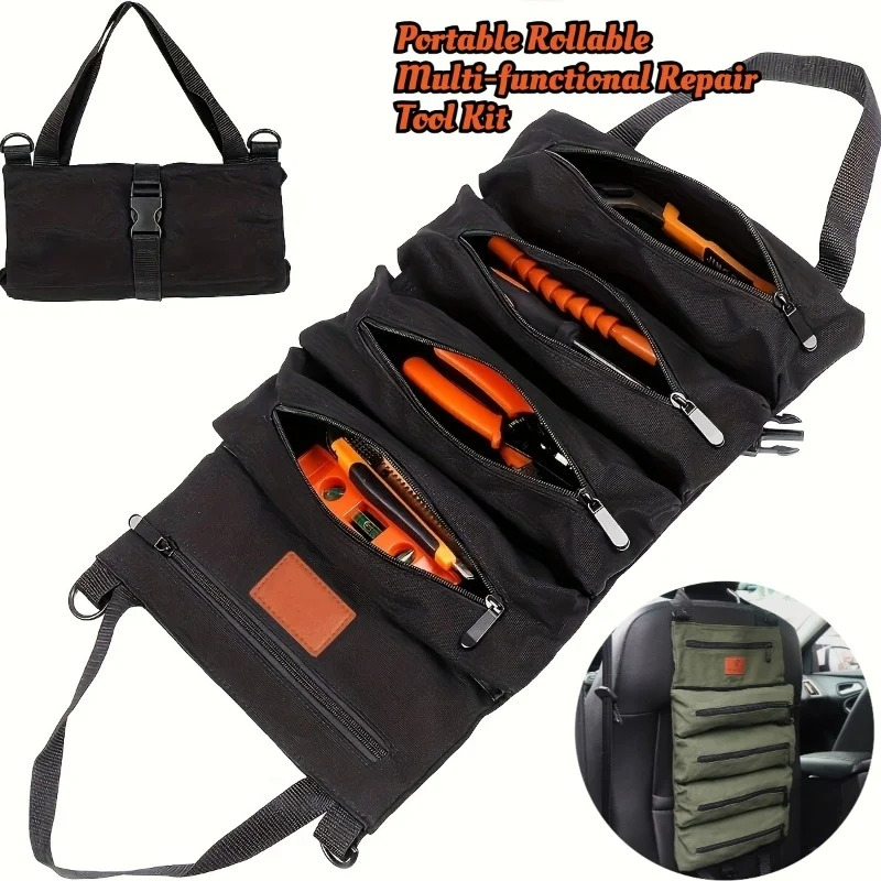 Foldable Rolling Luggage Bag - 1 adet çok amaçlı tuval rulo