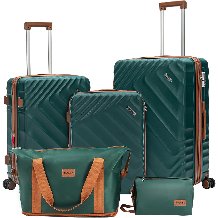 Expandable Hard Shell Luggage Set - 5 Parçalı Sert Kabuklu Genişletilebilir Bavul