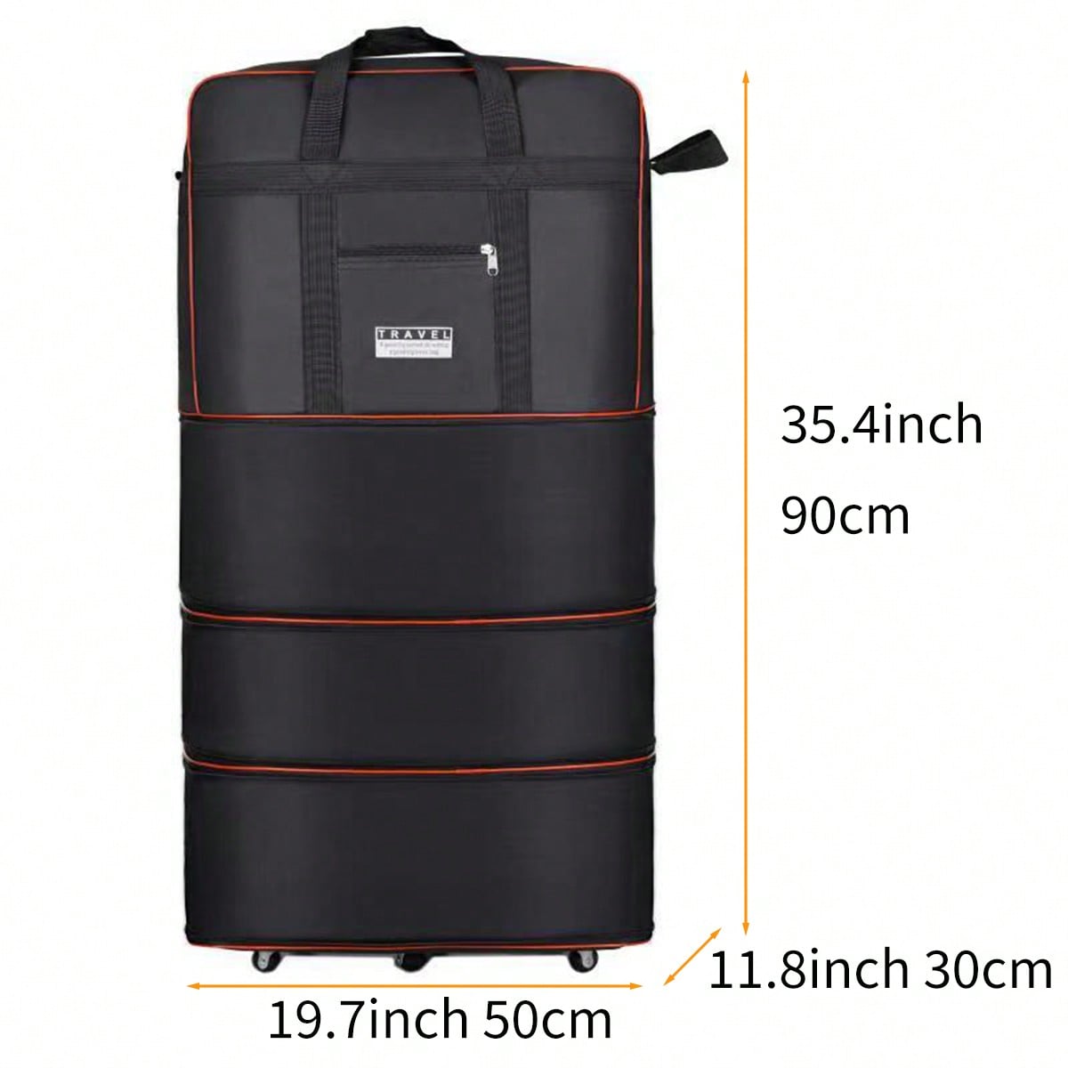 Siyah, Katlanabilir, Tekerlekl - Foldable Rolling Luggage Bag incelemesi ve fiyatı