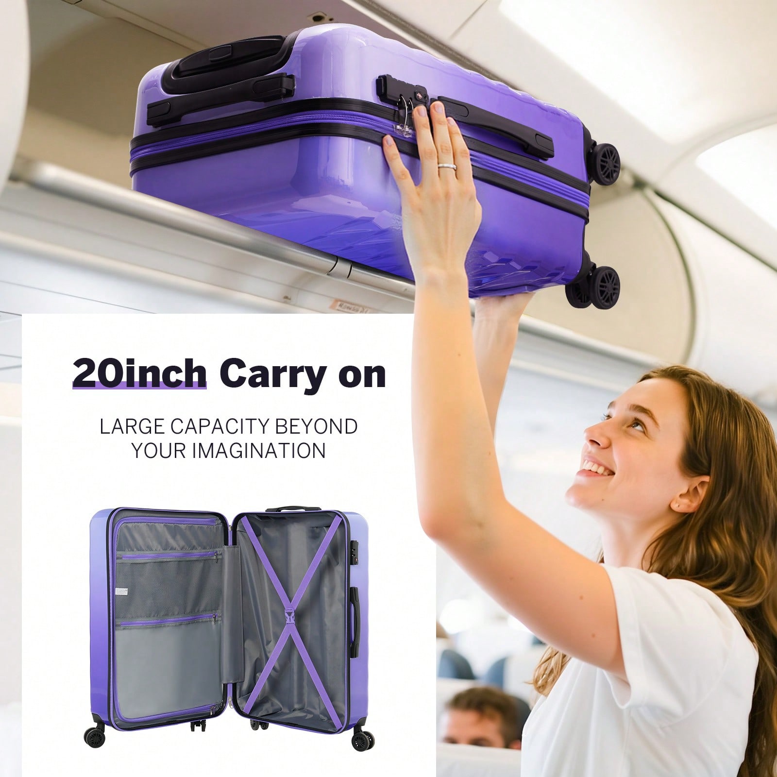 Kadınlar için 20/28 İnç Sert K - Spinner Wheel Rolling Suitcase 20 Inch incelemesi ve fiyatı