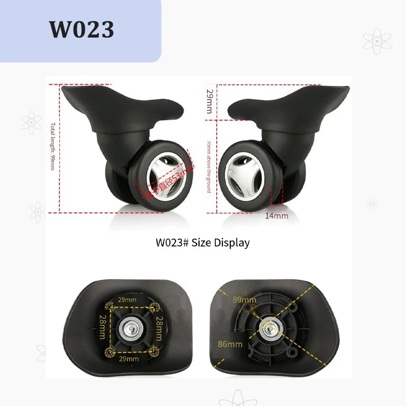 W023 Bagaj Tekerleği Tamir Tak - Silent Replacement Luggage Wheels incelemesi ve fiyatı