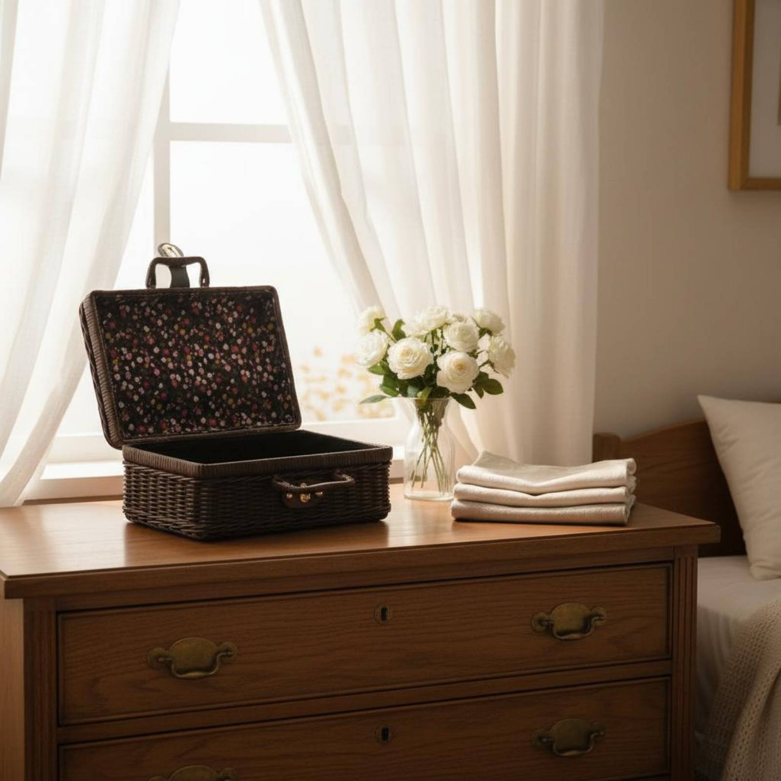 Vintage Tasarım Saplı Dokuma V - Retro Vintage Trunk Suitcase incelemesi ve fiyatı