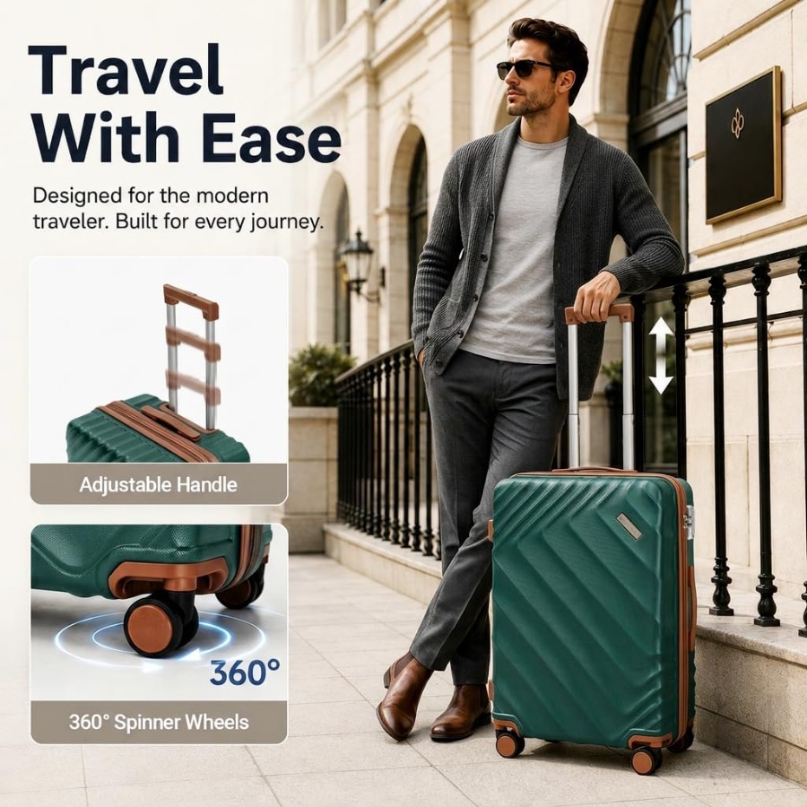 5 Parçalı Sert Kabuklu Genişle - Expandable Hard Shell Luggage Set incelemesi ve fiyatı